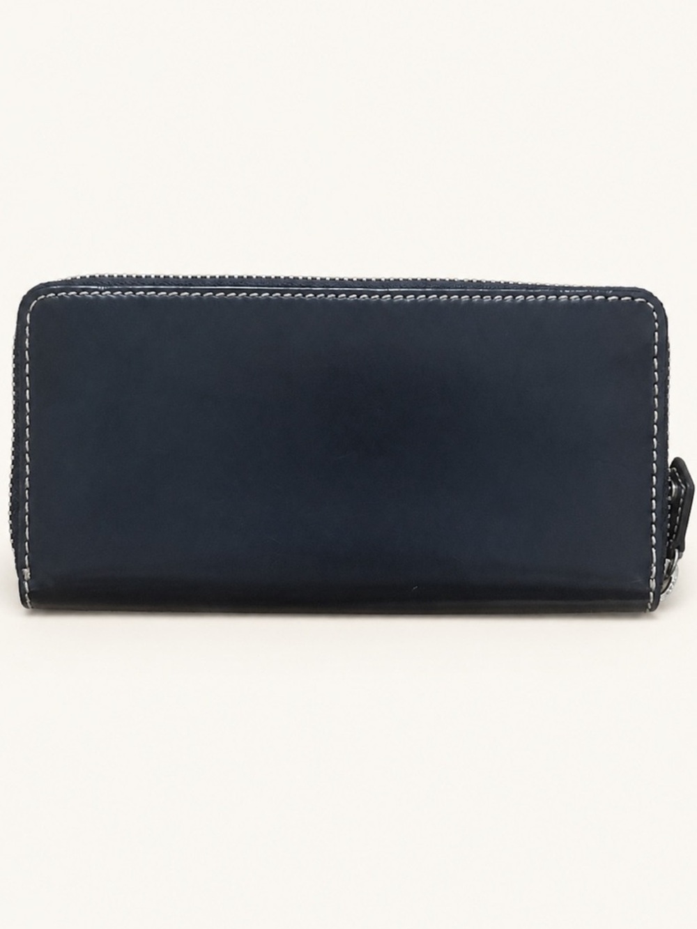 Vivienne Westwood Dark Navy Quilted Leather Zippy Wallet Silver Orb - Picture 2 of 8